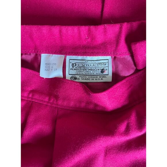 Vintage VTG Pendleton Pink Wool Pencil Skirt Made in USA Size 6 - Picture 3 of 9